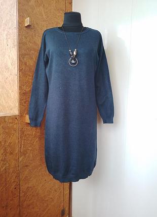 Брендове віскозне трикотажне плаття міді светр