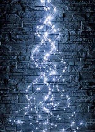 Светодиодная гирлянда лучи росы /конский хвост rv-102-3 w usb 3м, 300 led, usb+батарейка, белый свет