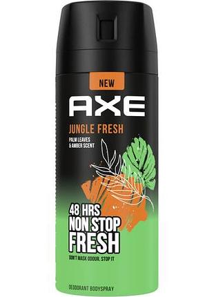 Дезодорант-спрей для чоловіків axe jungle fresh 150 мл