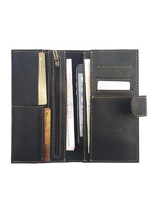 Pro-covers  кожаный кошелёк-купюрник pro-covers (чёрный) клатч чехол