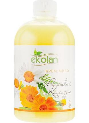 Жидкое крем-мыло ekolan ромашка & календула запаска 500 г