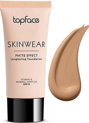 Тональный крем topface skinwear matte effect longlasting foundation 006 темный песчаный 30 мл