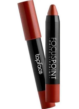 Матовая помада-карандаш для губ topface focus point matte lippaint №004 3.5 г