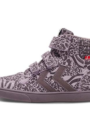 Демисезонные детские хайтопы девочке 31р hummel. кожаные сникерсы осень весна