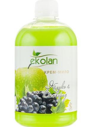 Жидкое крем-мыло ekolan яблоко & виноград запаска 500 г