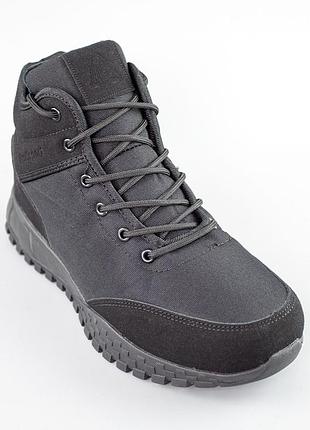 Кроссовки мужские влагостойкие на меху 593458 черные