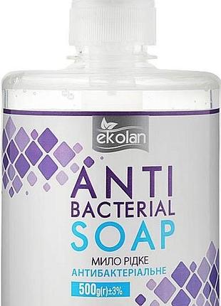 Жидкое мыло ekolan антибактериальное с дозатором 500 г