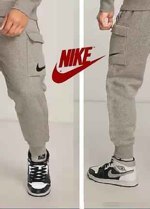 Nike original спортивные мужские джоггеры карго с начесом, р. xl