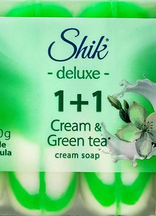 Крем-мило shik deluxe 1+ 1 зелений чай 4 х 90 г