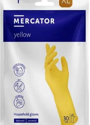 Перчатки хозяйственные латексные mercator xl 1 пара