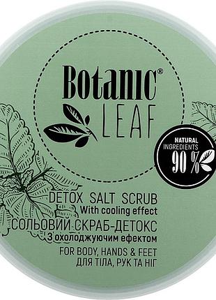 Солевой скраб-детокс botanic leaf с охлаждающим эффектом 300 г