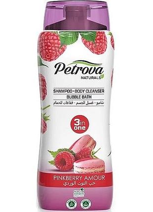 Шампунь petrova naturals 3 в 1 pinkberry amour 500 мл