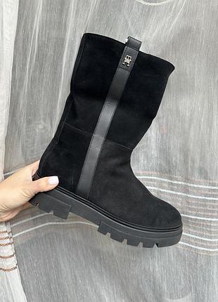 Черевики замшеві tommy hilfiger 41 розмір осінь нові