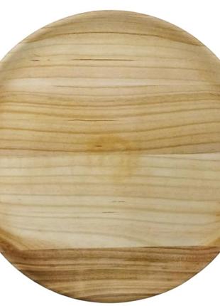 Тарелка деревянная точеная для подачи 30 см