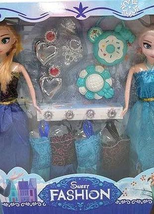 Набір ляльок fashion sweet 669y2 в коробці 27 cм знімний одяг,рухомі кінцівки,сережки,аксесуари