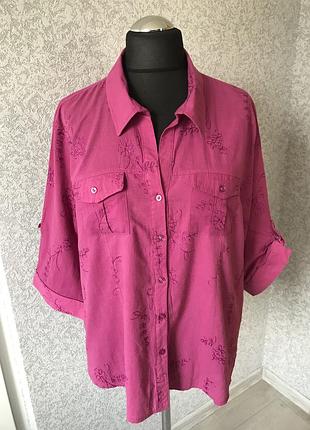 Чудесная, женская блуза, рубашка, кофточка, трапеция, карманы.