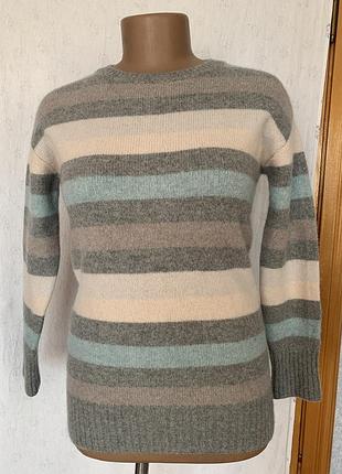 Кашеміровий смугастий светр бренду include.розмір m,але підійде і на s.