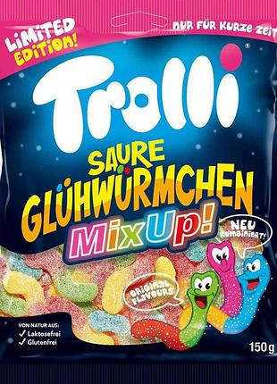 Конфеты желейные trolli gluhwurmchen mix up 150 г