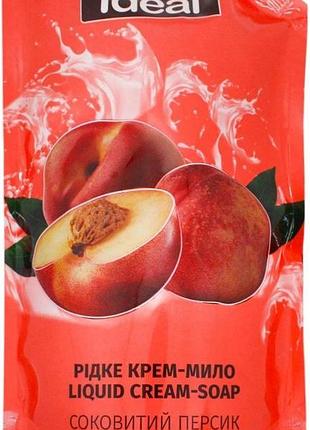 Жидкое крем-мыло family ideal сочный персик дой-пак 900 мл