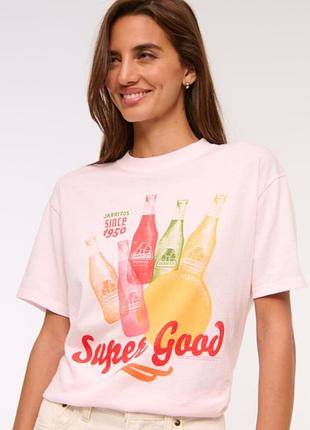 Футболка оверсайз с графическим принтом 7up из мягкой ткани с короткими рукавами. размер xs.