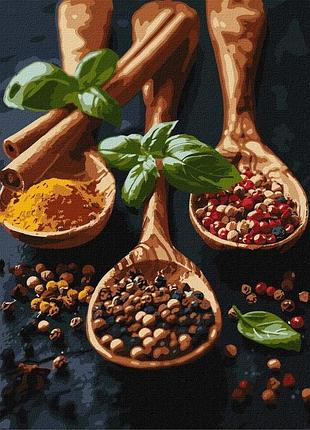 Набор для росписи по номерам ideyka кно5689 изящные специи 30 х 40 см