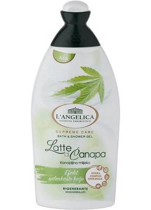 Гель для душа l\'angelica latte di canapa 500 мл