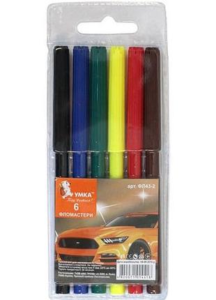 Фломастеры умка фл43-2 6 цветов