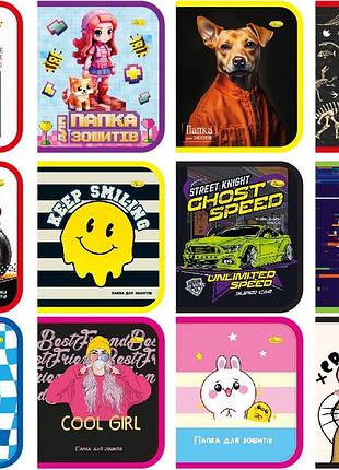 Папка для тетрадей апельсин ап-1001 на молнии