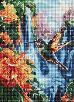 Набор для творчества ideyka амо8100 алмазная мозаика тропическая птичка 40 х 50 см