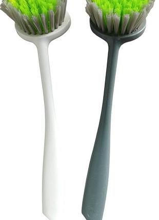 Щетка с ручкой круглая