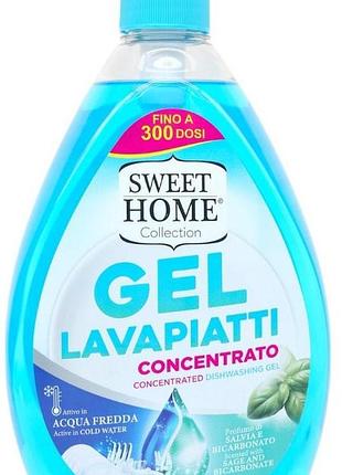 Средство для мытья посуды sweet home sage & bicarbonate дозатор 1 л