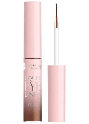 Жидкая подводка для глаз bell hypo allergenic liquid eye liner 01 satin brown 4.3 г