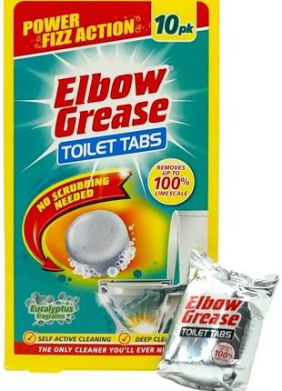 Таблетки для чистки унитаза elbow grease эвкалипт 10 шт х 30 г