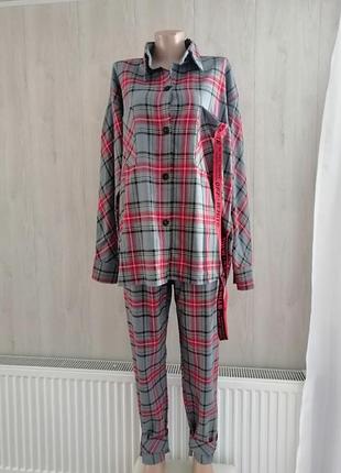 Крутий костюм в клітку сорочка оверсайз катон віскоза та якість супер