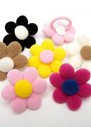 Дитячі резинкиі 6-4686 квітка (ціна за 1 шт)