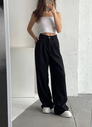 Брюки мом банани вовна