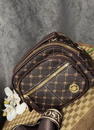 Сумка коричнева через плече