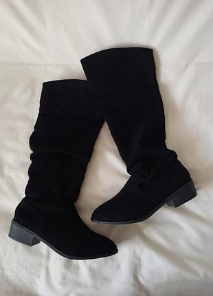 Новые черные сапоги 37 38