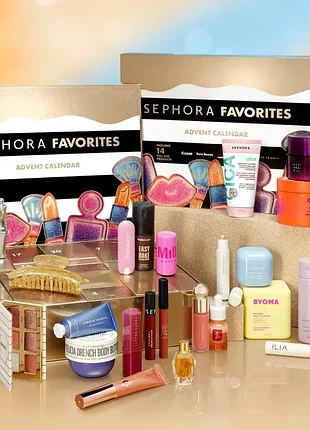 Адвент календар (advent calendar) sephora, benefit, kiehls, charlotte tilbury, asos,інші