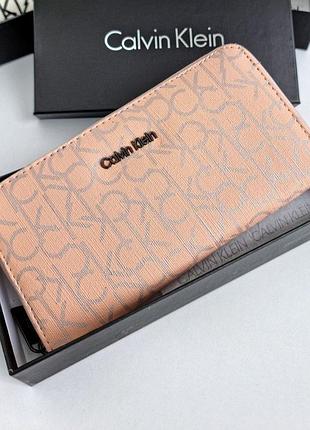 Кошелек из экокожи розовый, кошелек женский из искусственной кожи кошелек унисекс пудра серебро стиль келвин клейн calvin klein