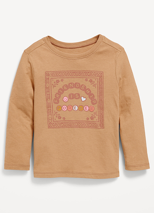 Кофта, реглан з довгим рукавом та графікою для дівчинки, 3 роки.