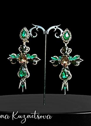 Серьги кресты