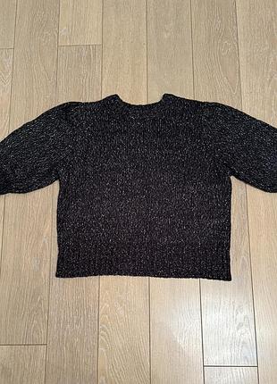 Светр теплий жіночий pop sugar (xl) чорний з сірими вкрапленнями