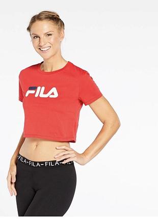Укороченная футболка топ fila ориг р м