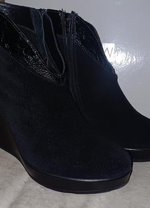 Замшевые ботильоны, не утепленные 38 р.