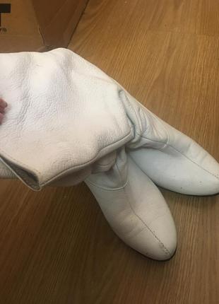 Белые сапоги зимние ботинки обмен2 фото