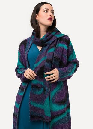 Новый шарф шерсть с мохером