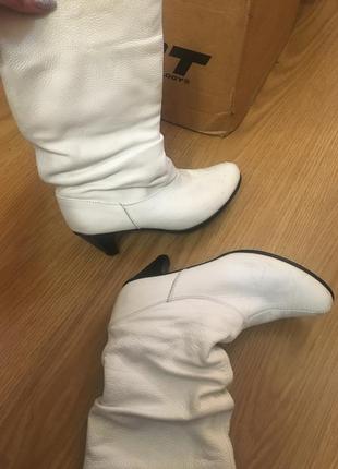 Белые сапоги зимние ботинки обмен4 фото