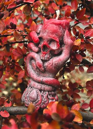 Свічка «череп» з пальмового воску