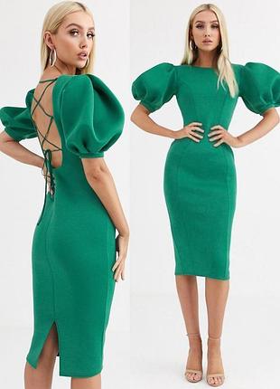 Распродажа платье asos миди со шнуровкой на спине